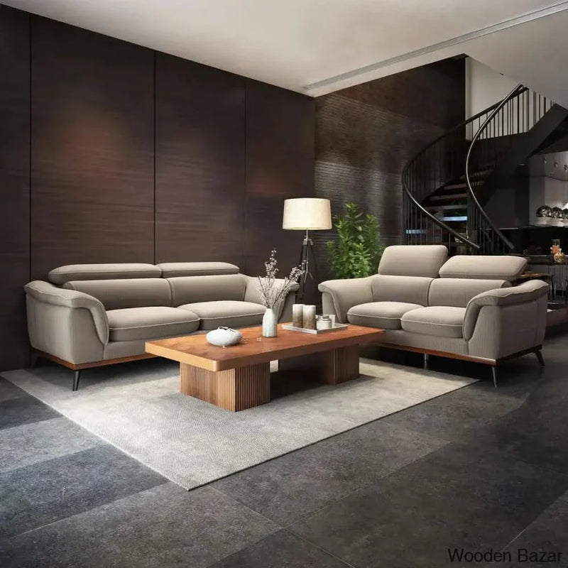 Modern Luminous 3/2 Seater Sofa Tunable Headrest