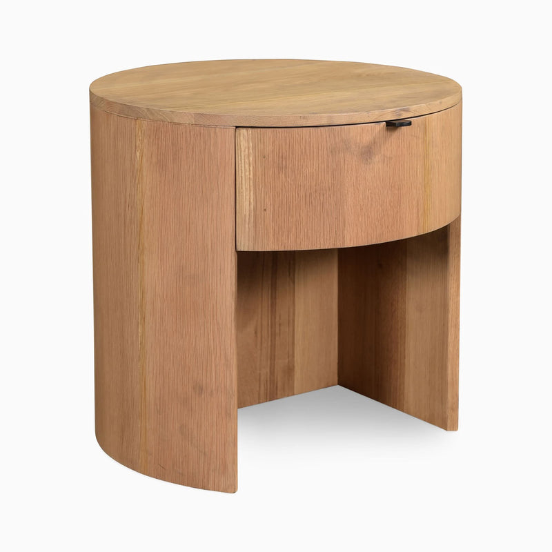 Waouner Modern Round Bedside Table - Craft Decor