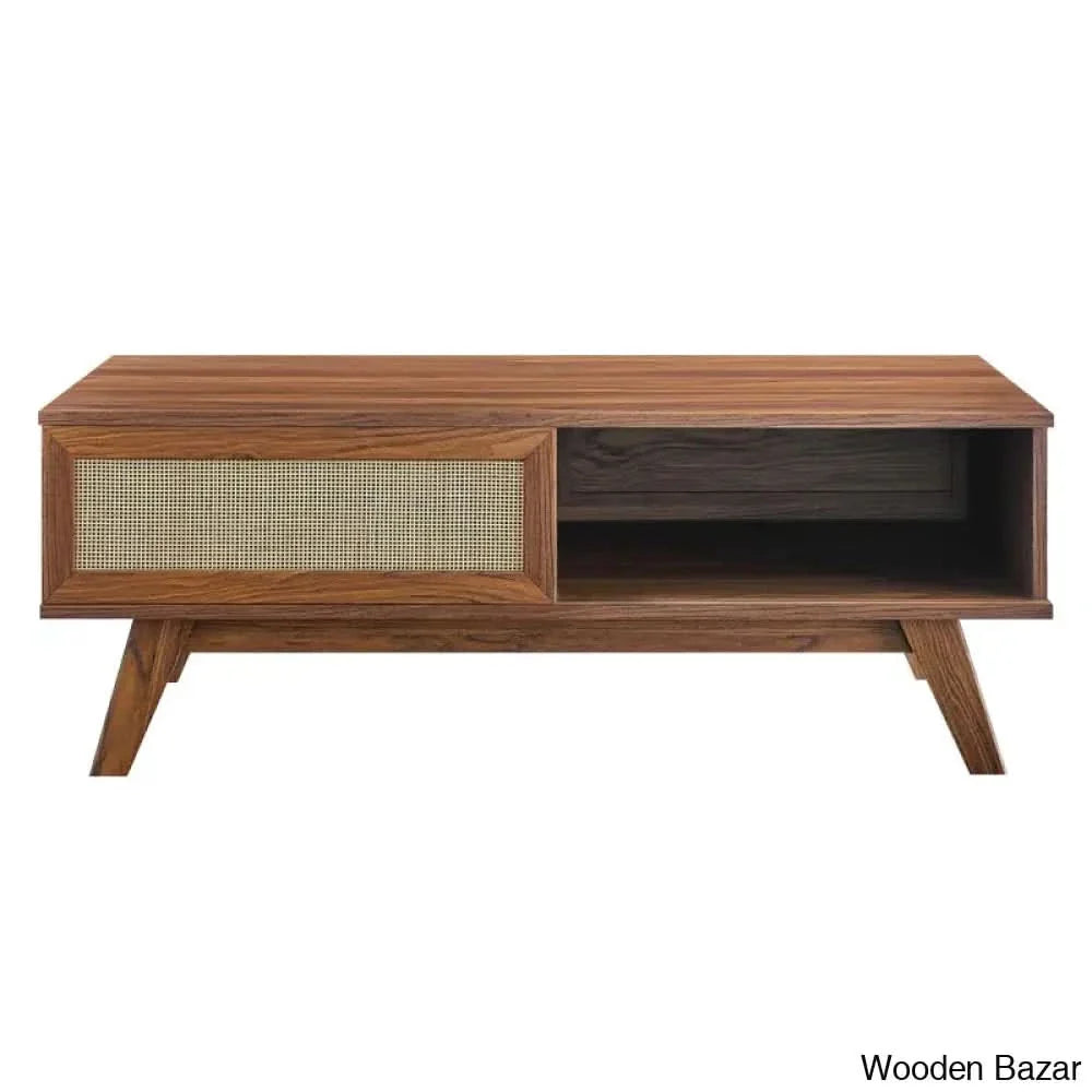 Modways Soma Coffee And Center Table Walnut