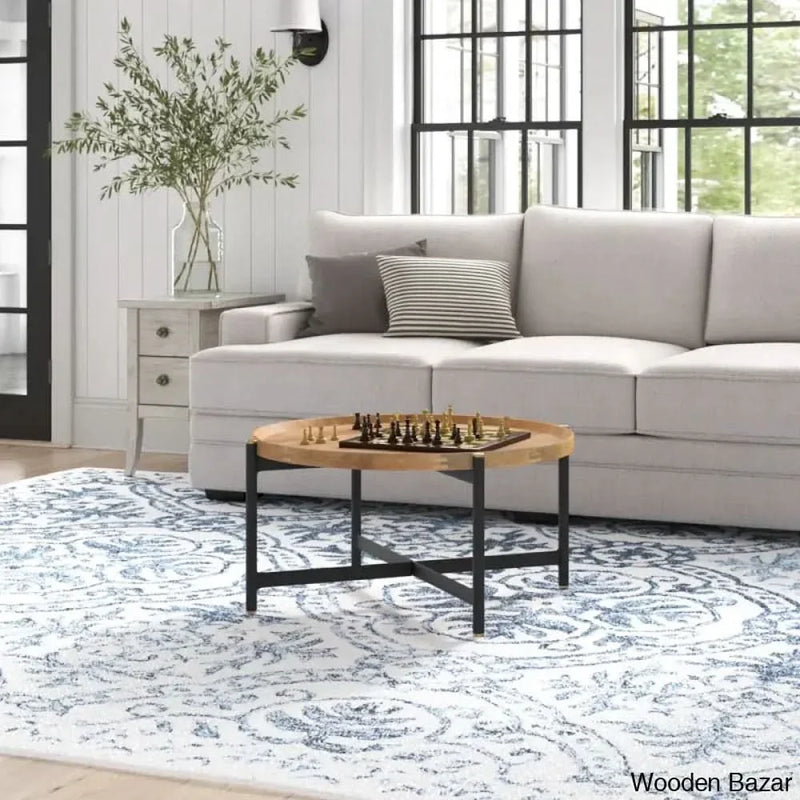Molise Solid Wood Top Coffee Table and center table