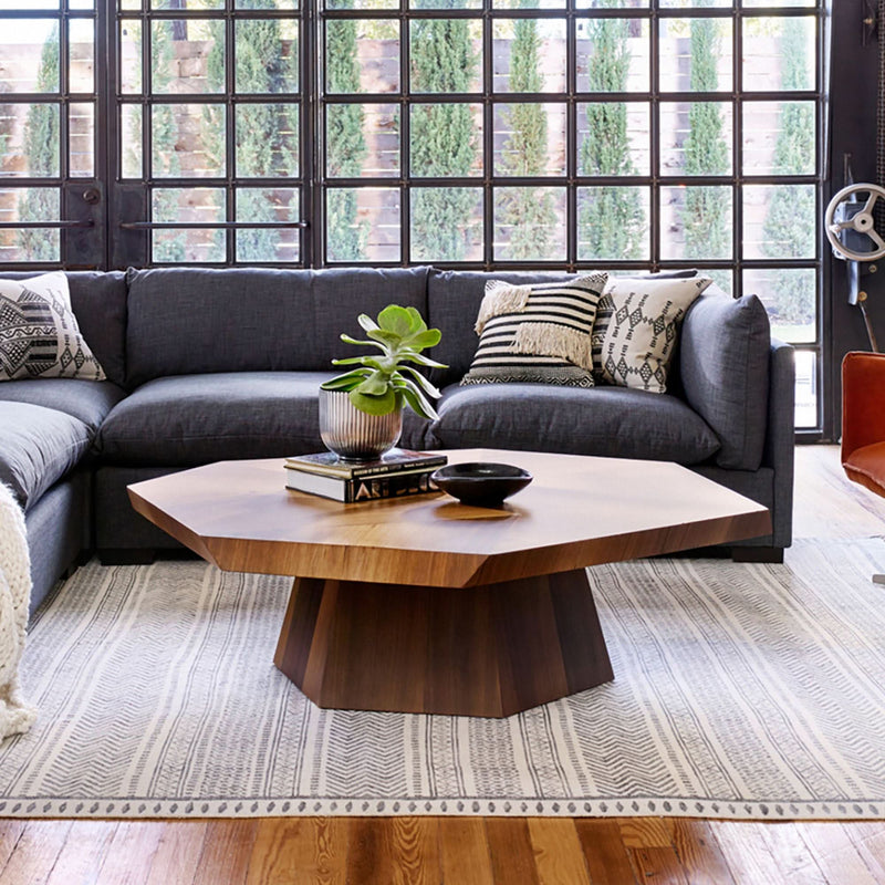 Koon Natural Geometric Coffee Table - Craft Decor