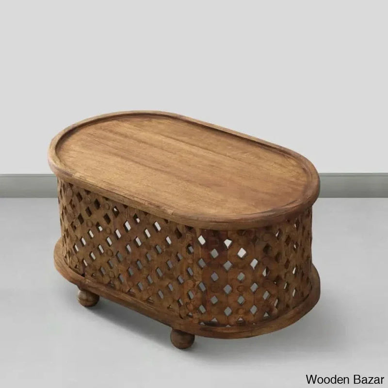 Neiges Solid Wood Coffee Table and Center Table