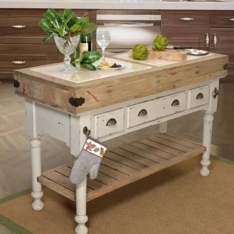 Nella Marble Top Kitchen Island Kitchen trolley cart cabinet kitchen island with storage