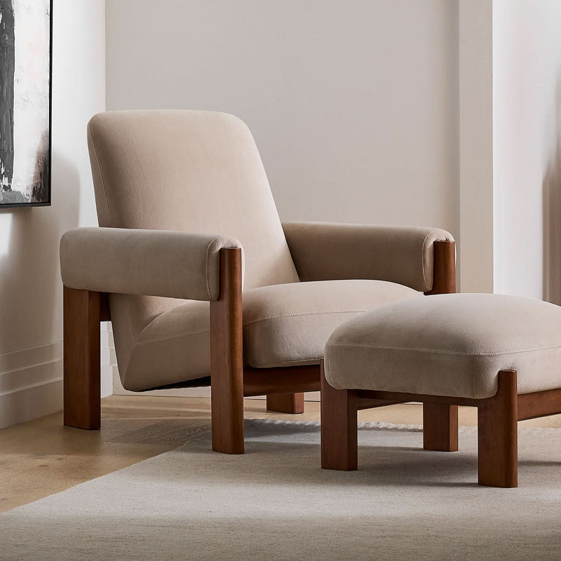Waumol Chair & Ottoman Set - Craft Decor