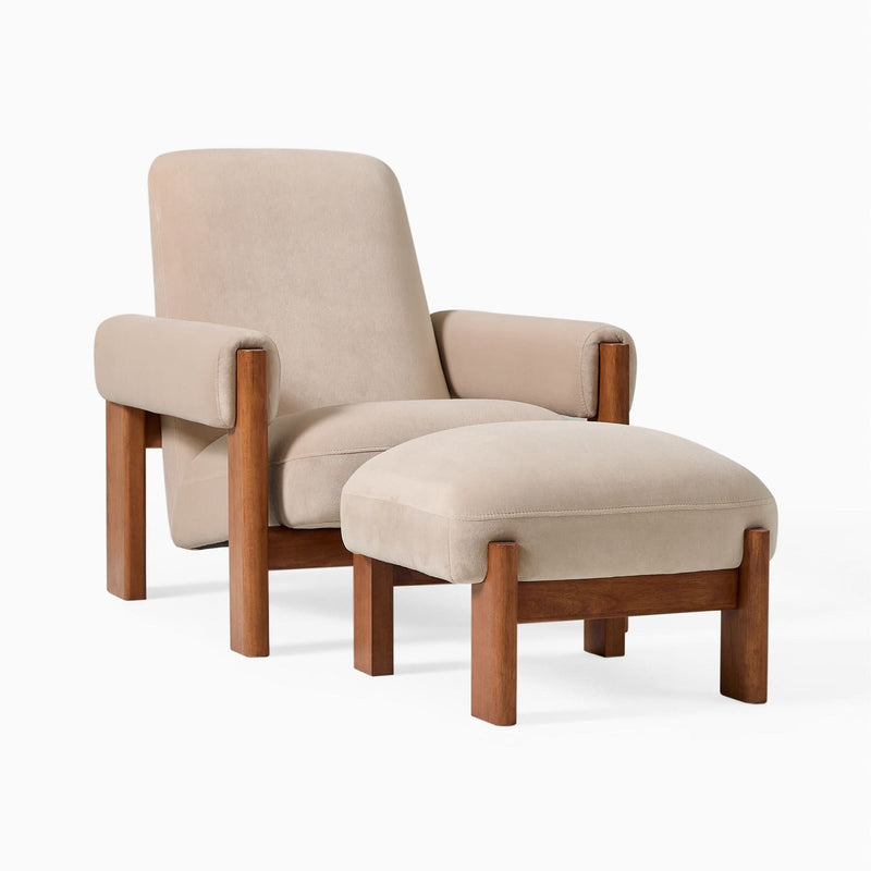 Waumol Chair & Ottoman Set - Craft Decor