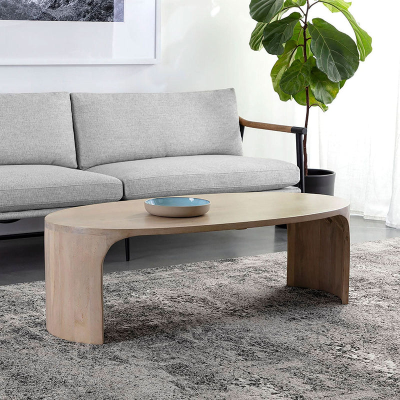 Kanzeggy Oval Coffee Table - Craft Decor