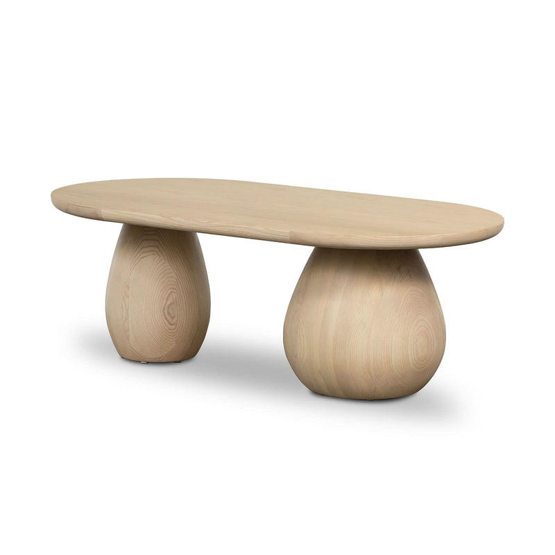 Rivaan Base Oval Coffee Table - Craft Decor