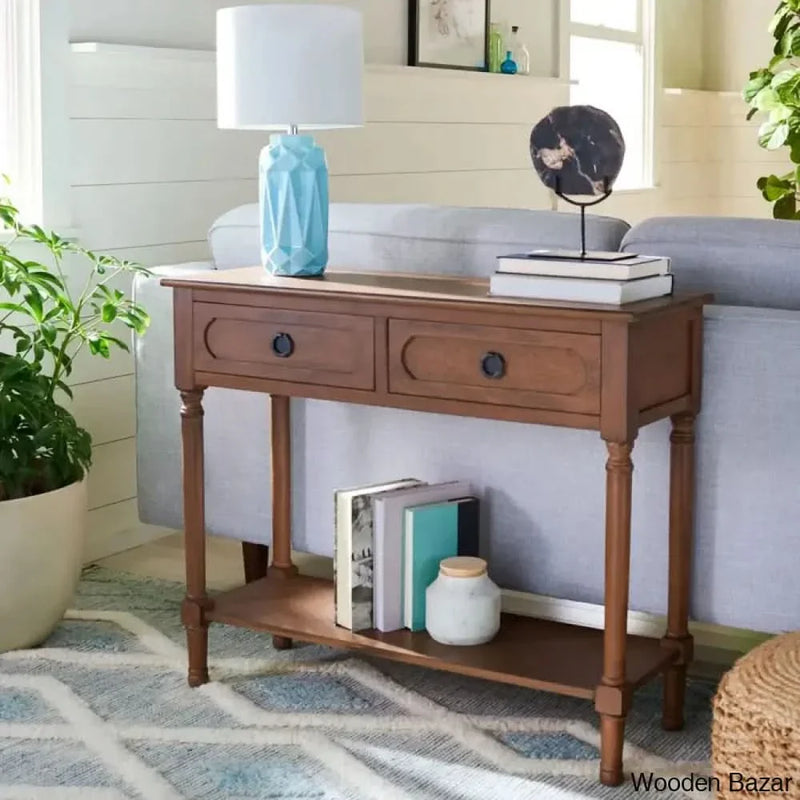 Padula Console Table in Teak wood