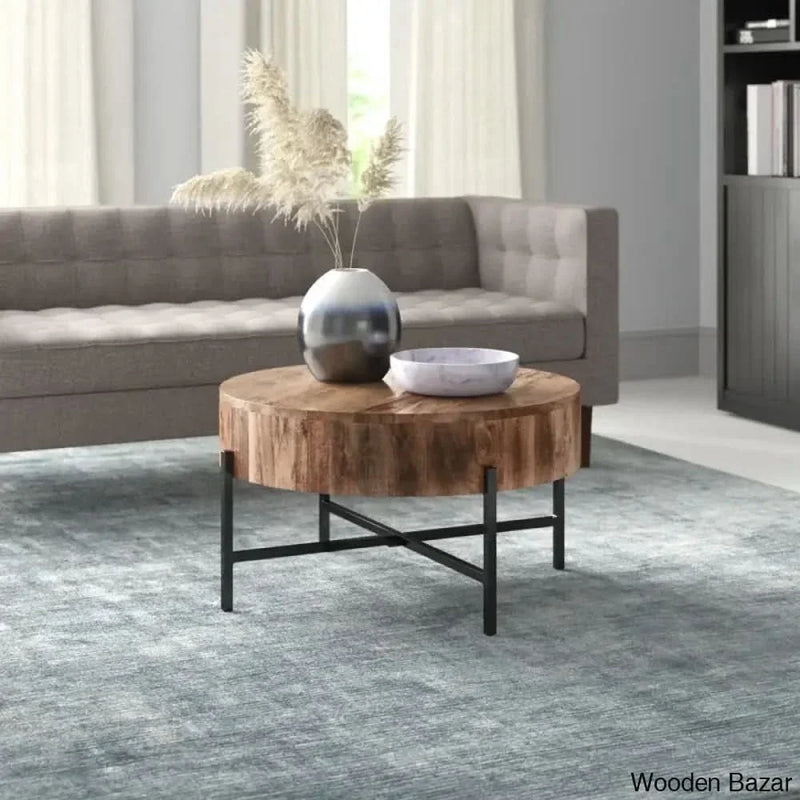 Paislea Solid Wood Top Coffee Table center table - Craft Decor