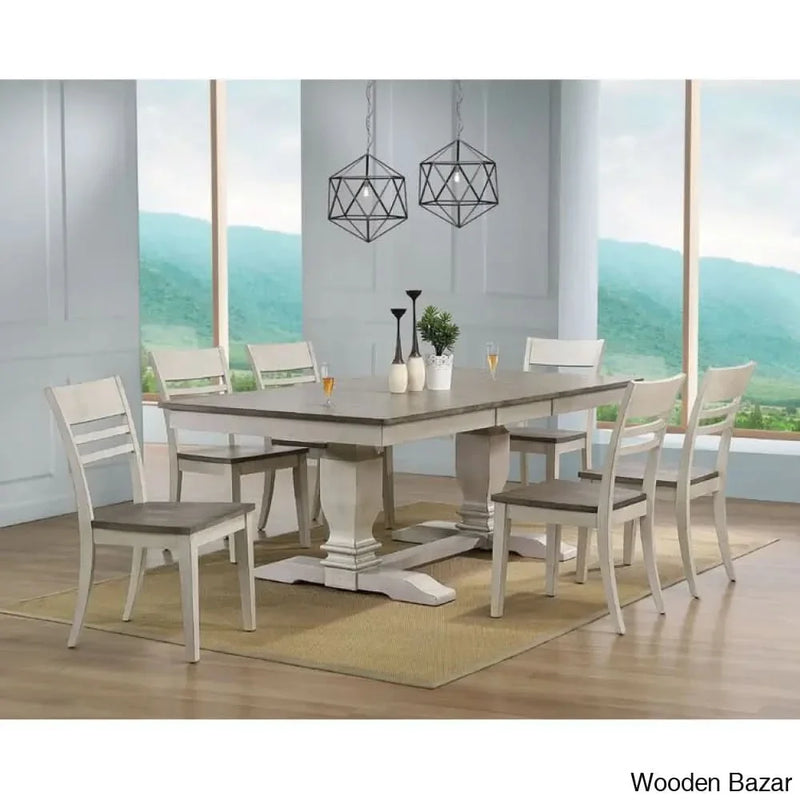 Pardo Extendable Solid Wood Dining Set