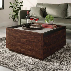 Patton Coffee Table And Center Table - Craft Decor Rich Walnut