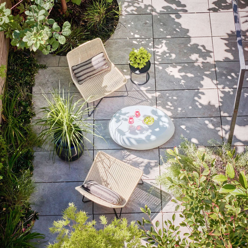 Saculin  Indoor/Outdoor Oval Coffee Table - Craft Decor