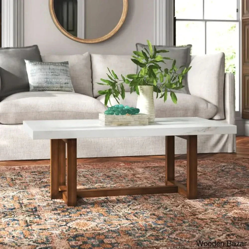 Phangl Marble Top Coffee and center Table