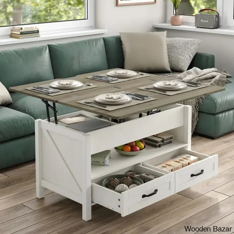 Phelgeny Lift Top Coffee and center Table with Storage,4-in-1 Design Coffee Table for Living Room