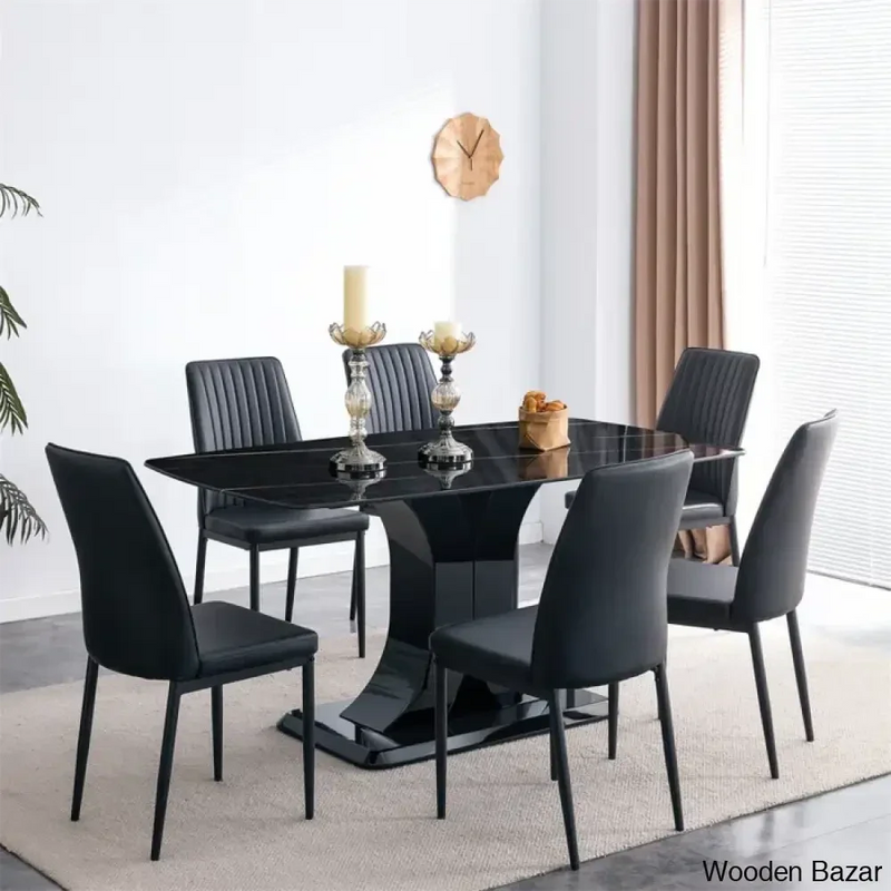 Ponting Best 6 Seater Pedestal Dining Table Set