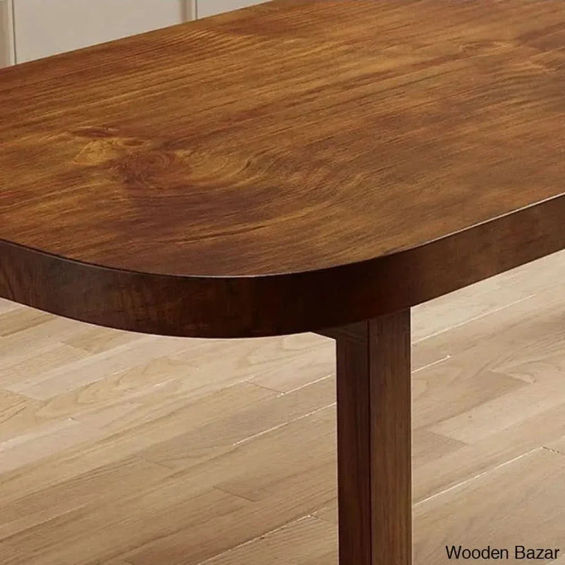 Quickly New 6 Seater Solid Wood Sled  Dining Table Set