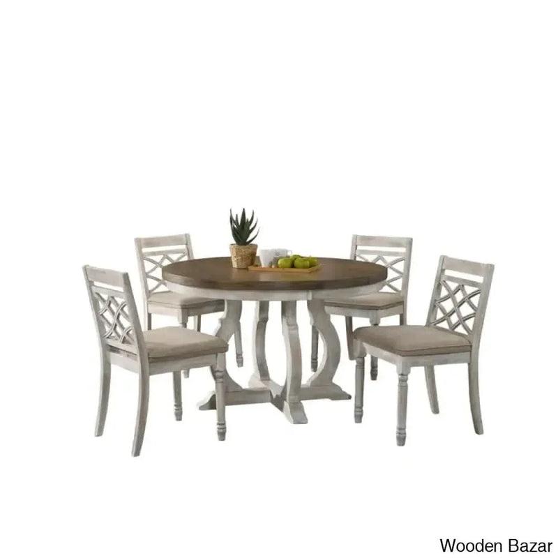 Quitot Luxury 4 Seater Dining Set in Pedestal Latest Design