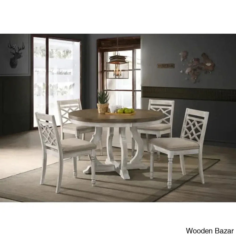 Quitot Luxury 4 Seater Dining Set in Pedestal Latest Design