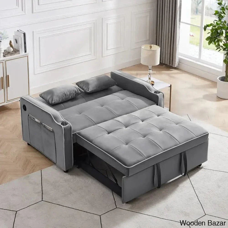 Raener Modern 3 in 1 Convertible Sofa Bed