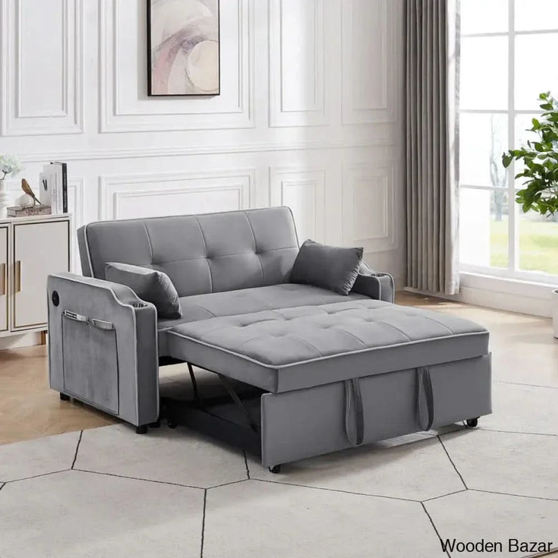Raener Modern 3 in 1 Convertible Sofa Bed