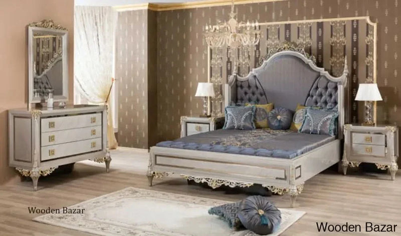 Ranikhet Hand-Carved Luxury Bedroom Set - Classic Elegance Collection
