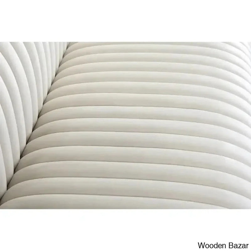 Ravish 88'' Velvet Tuxedo Arm Sofa