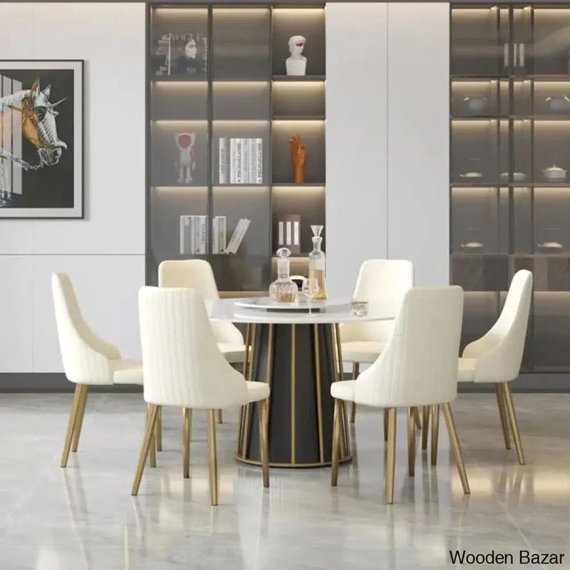 Rogex 6 Seater Dining Table set - Craft Decor