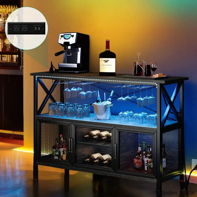 Ronald 55.1'' Bar Cabinet Latest  Design