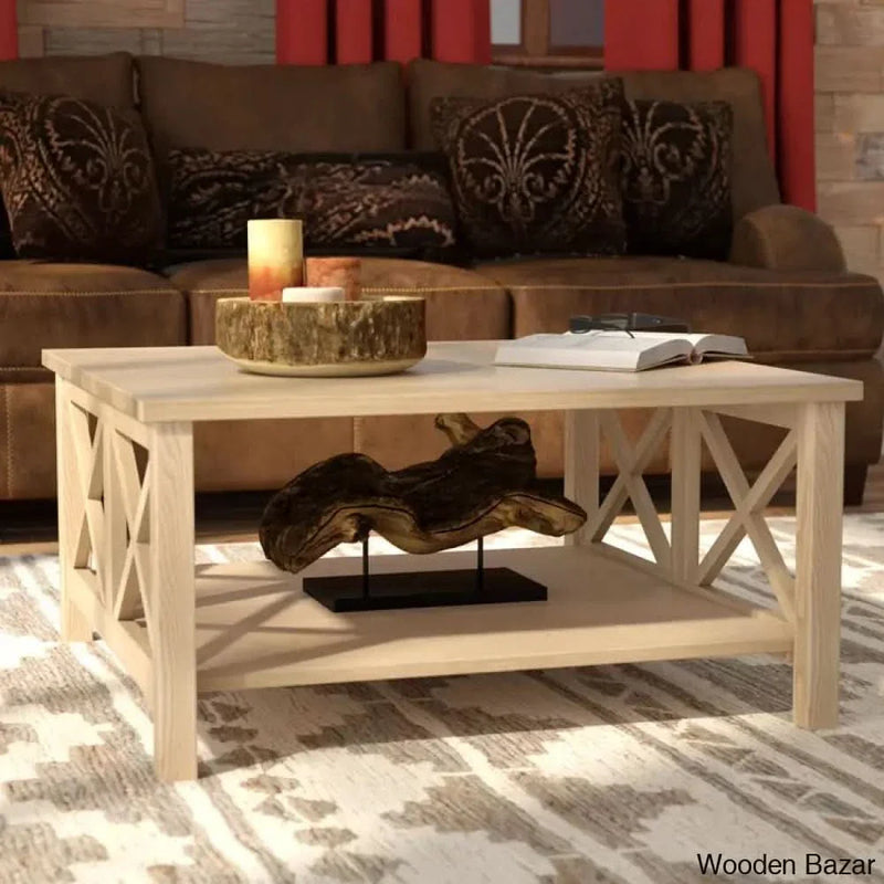 Rossitano Solid Wood Coffee and center Table