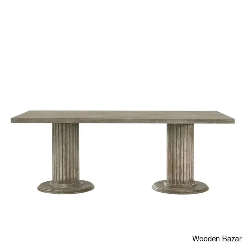 Rupert Best 8 Seater Dining Table Set in Double Pedestal