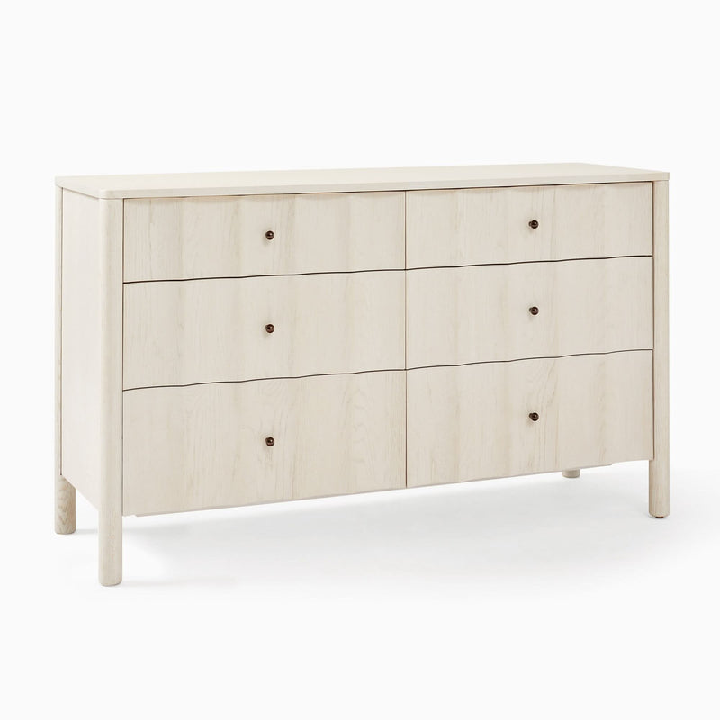 Scalloped 6-Drawer Dresser - Craft Decor