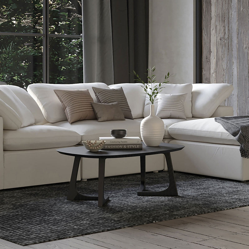 Sickner Solid Wood Oval Coffee Table - Craft Decor