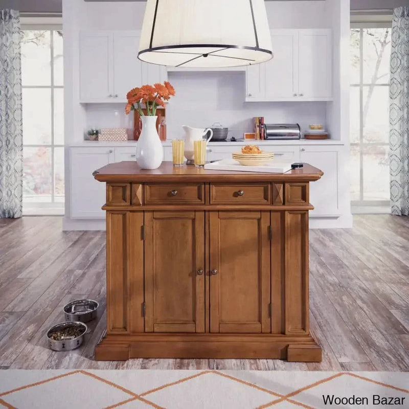 Seddon 49.75'' Wide Kitchen Island Kitchen trolley cart cabinet kitchen island with storage