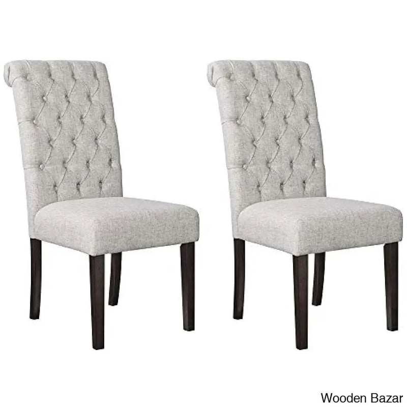 Signature Design by Ashley Adinton Classic Upholstered Dining Chair, Set of 2, Light Gray