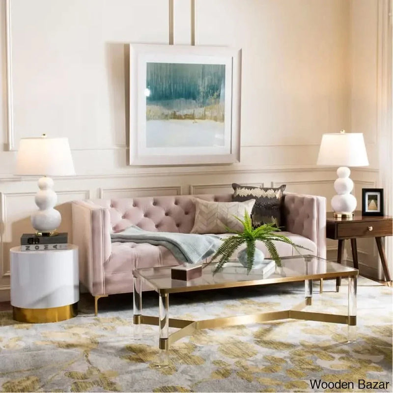 Skye 70.1'' Velvet Square Arm Sofa