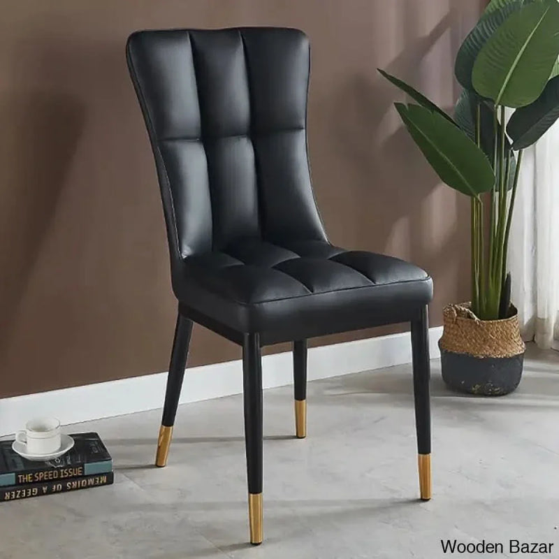 Solid Back Dining Chair (Set of 2) - Craft Decor