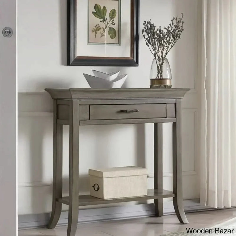 Solid Wood Traditional Tray Edge Hall Stand