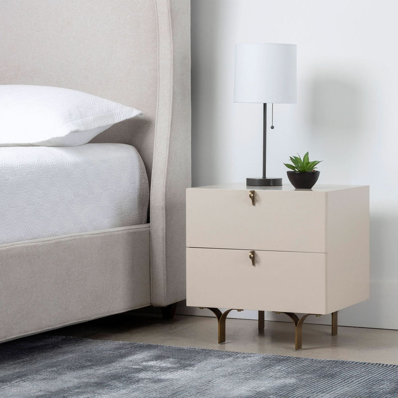 Corean Leg 2-Drawer Bedside Table - Craft Decor