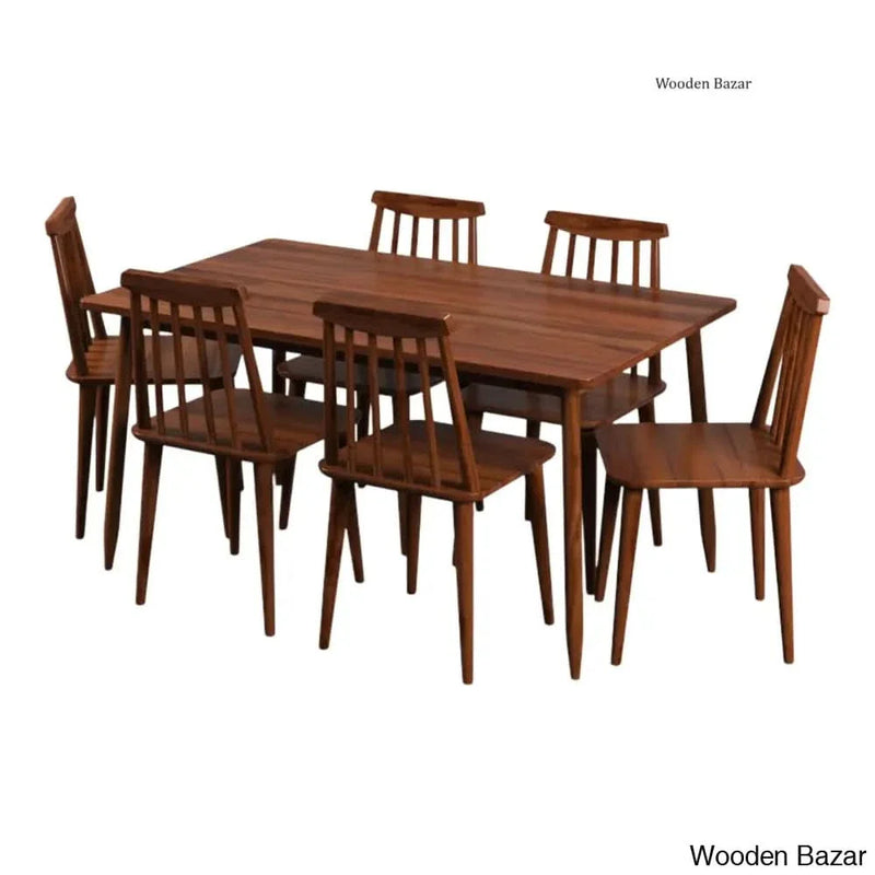 Stylish 6 Seater Dining Table Set With Chair - Craft Decor