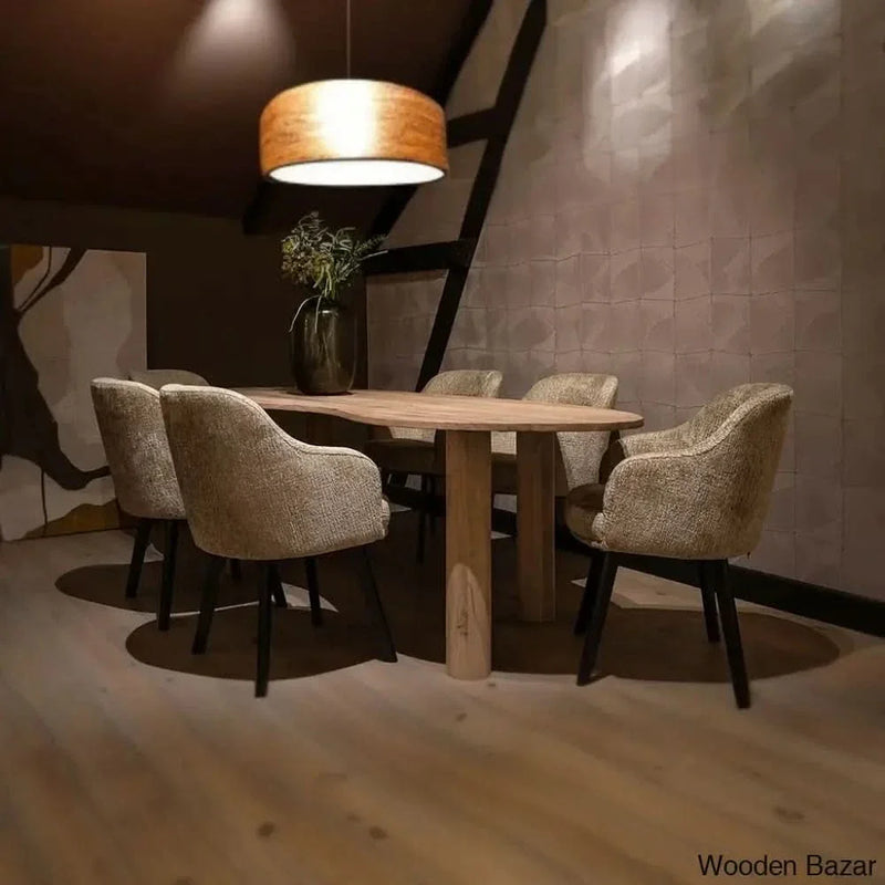 Sutter Luxurious 6 Seater Dining Set For Luxe Living