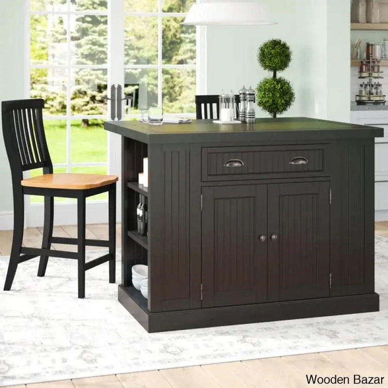 Swanscombe Kitchen Island with Granite Top Kitchen trolley cart cabinet kitchen island with storage