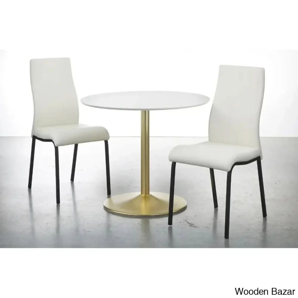 Swarg Modern Pedestal Dining Table Set - Craft Decor 2 Seater