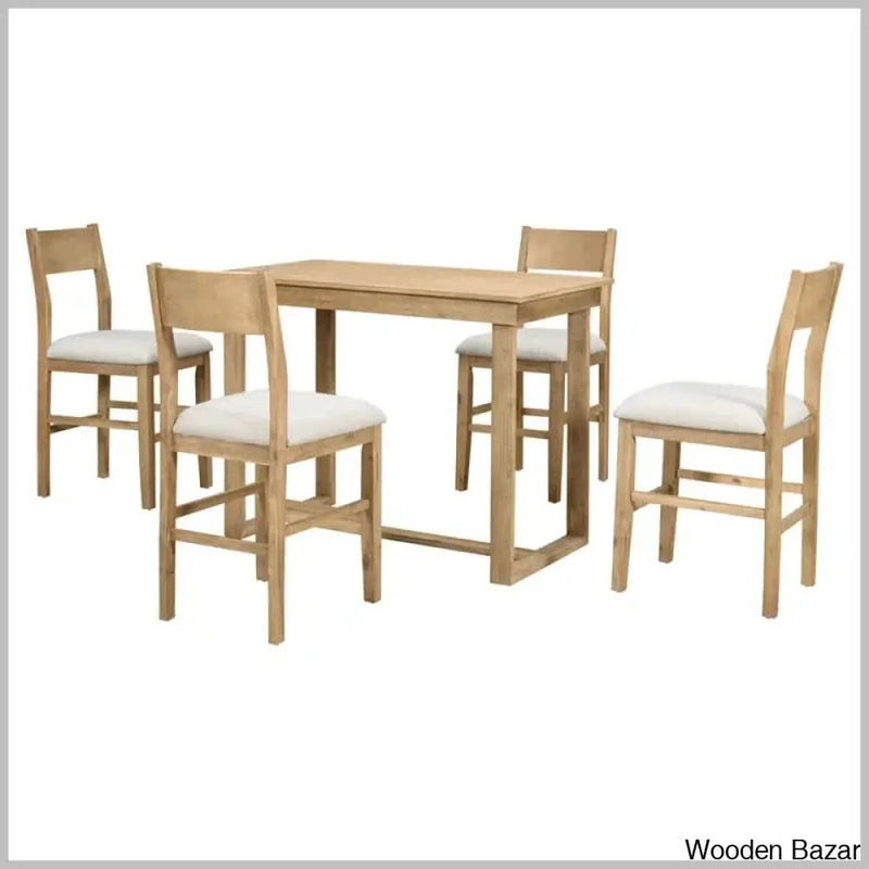 Talcott Modern 4 Seater Dining table set - Craft Decor