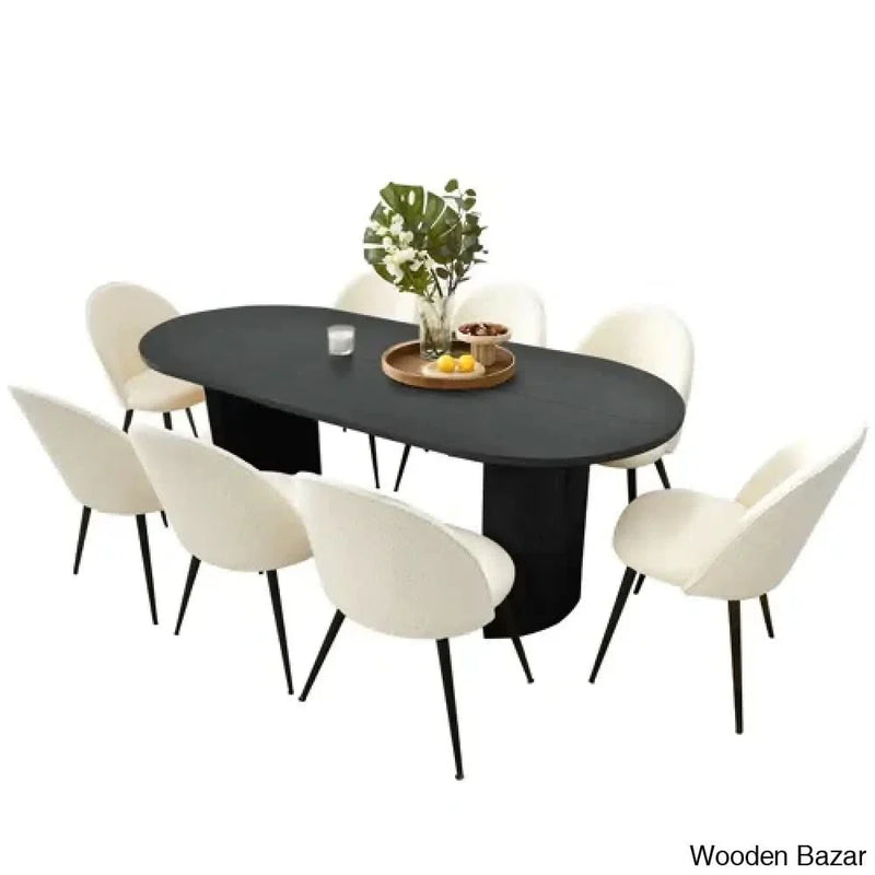 Tikon New 8 Seater Dining Table Set - Craft Decor
