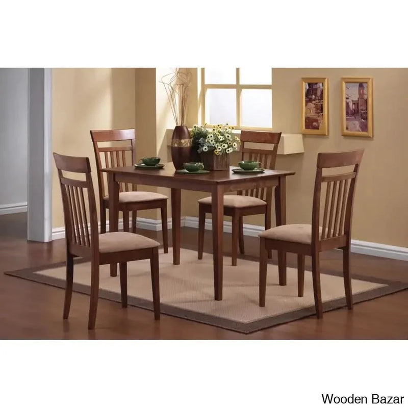 Toronto New 4 Seater Dining Set in Solid Wood For Luxury Homes
