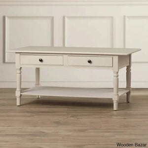 Tuoi Solid Wood Coffee And Center Table Vintage Gray
