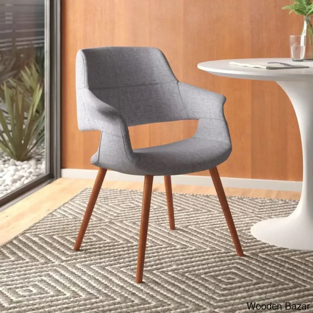 Upholstered Arm dining Chair - Craft Decor