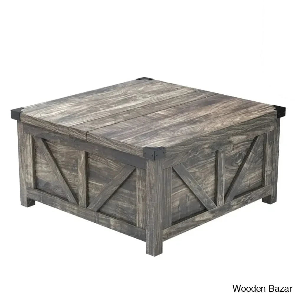Vardello Modern Coffee And Center Table - Craft Decor Dark Oak Gray