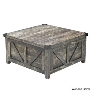 Vardello Modern Coffee And Center Table - Craft Decor Dark Oak Gray