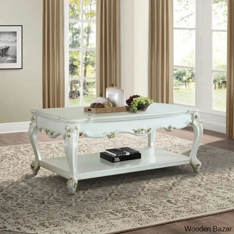 Vestavian Solid Wood Coffee and center Table